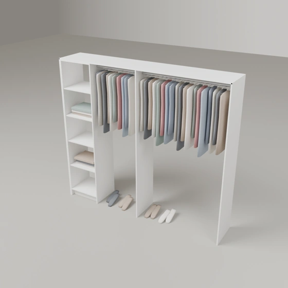 Wardrobe Package One (Adjustable Shelf)