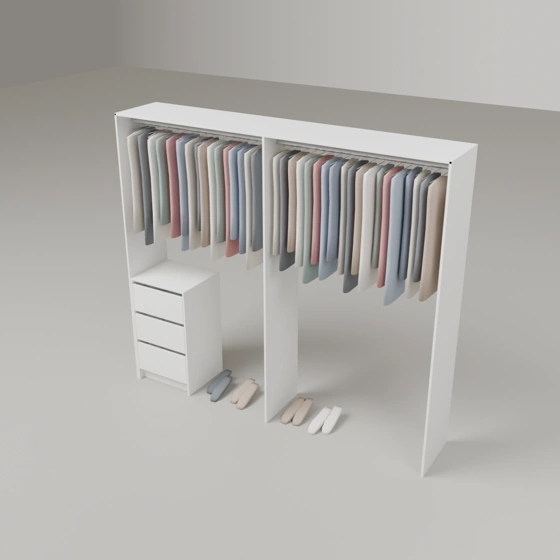 Wardrobe Package Six (3 Drawer Tall Boy)